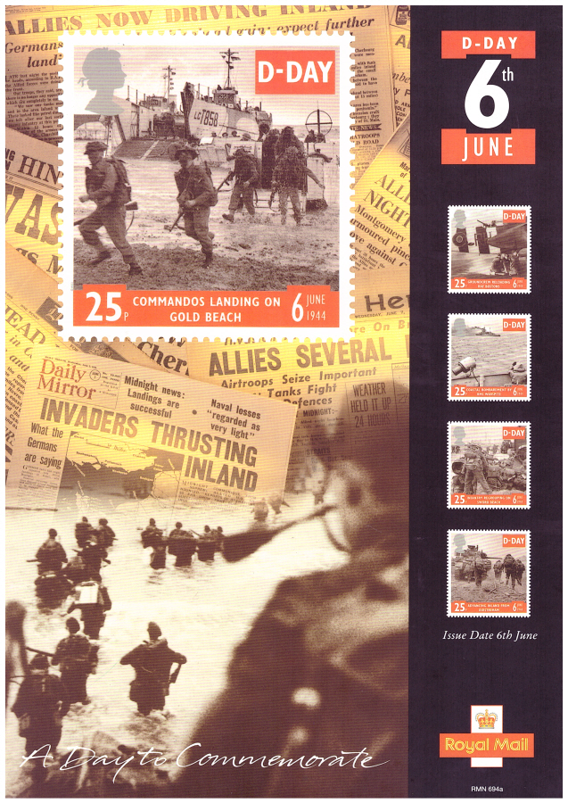 (image for) 1994 D-Day Post Office A4 poster. RMN 694a.